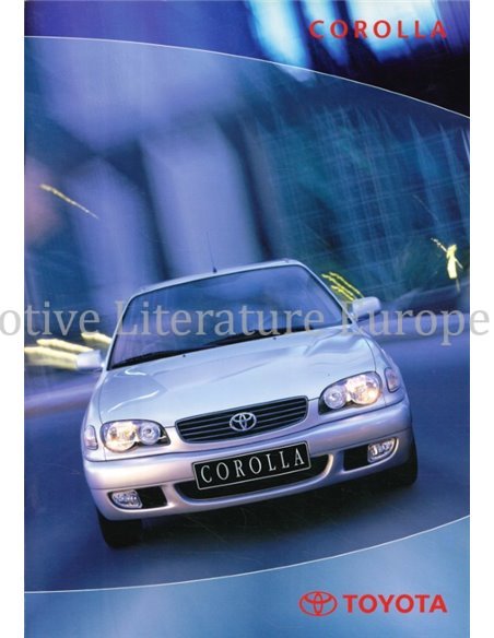 2000 TOYOTA COROLLA BROCHURE DUTCH