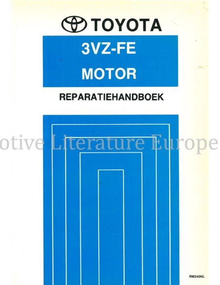 1991 TOYOTA CAMRY 3VZ-FE MOTOR WERKPLAATSHANDBOEK NEDERLANDS