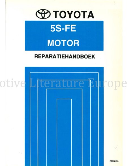 1991 TOYOTA CAMRY 5S-FE MOTOR WERKPLAATSHANDBOEK NEDERLANDS