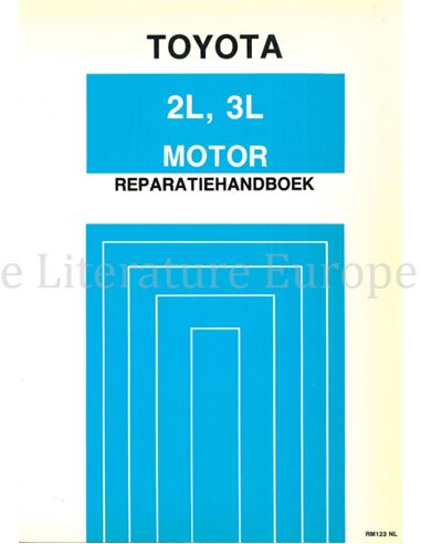 1988 TOYOTA CRESSIDA | HILUX | DYNA 100 | DYNA 150 (2L | 3L) MOTOR WERKSTATTHANDBUCH ENGLISCH