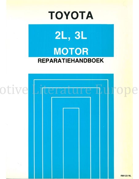 1988 TOYOTA CRESSIDA | HILUX | DYNA 100 | DYNA 150 (2L | 3L) MOTOR WERKPLAATSHANDBOEK NEDERLANDS