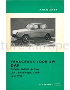  1963 DAF, DAFFODIL, LE, BESTELWAGEN, COMBI VRAAGBAAK NEDERLANDS  (VANAF 1963)