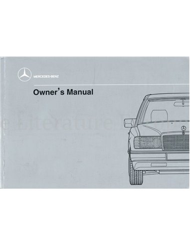 1989 MERCEDES BENZ E CLASS OWNERS MANUAL ENGLISH