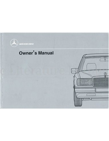 1989 MERCEDES BENZ E KLASSE BETRIEBSANLEITUNG ENGLISCH