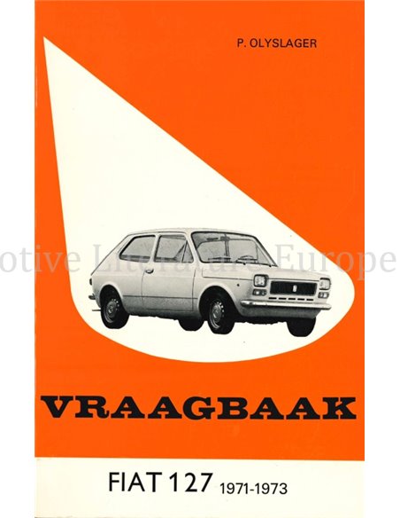 1971 - 1973 FIAT 127 REPAIR MANUAL DUTCH