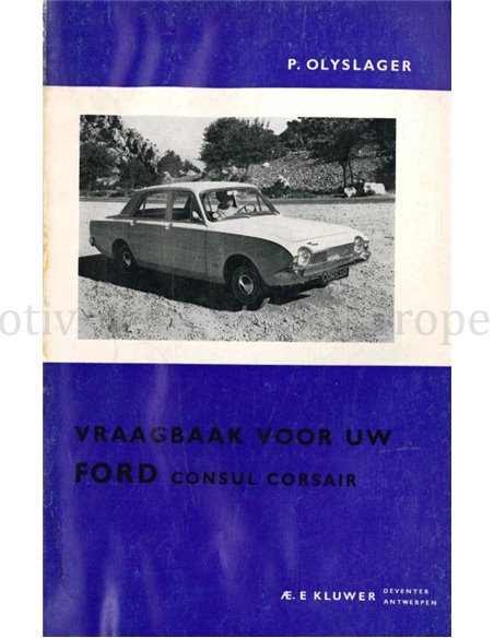 1964 - 1965 FORD CONSUL CORSAIR REPARATURANLEITUNG