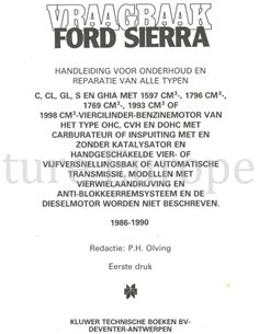1986 - 1990 FORD SIERRA BENZINE, VRAAGBAAK 2