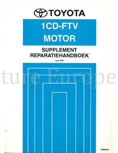 2000 TOYOTA COROLLA 1CD-FTV (SUPPLEMENT) ENGINE REPAIR MANUAL DUTCH