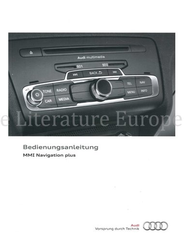 2013 AUDI MMI NAVIGATION OWNERS MANUAL GERMAN