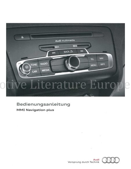 2013 AUDI MMI NAVIGATIE INSTRUCTIEBOEKJE DUITS