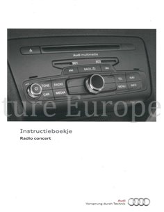 2014 AUDI MMI RADIO OWNERS MANUAL DUTCH