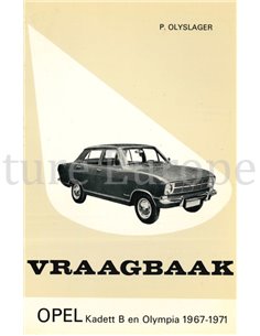 1967 - 1971 OPEL KADETT B | OLYMPIAL, REPARATURANLEITUNG