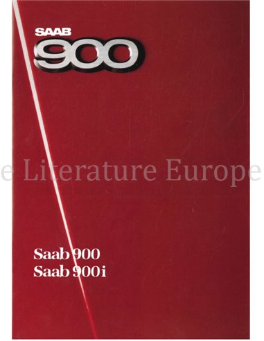 1986 SAAB 900 BROCHURE DUITS