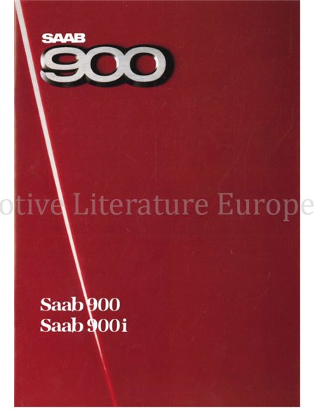1986 SAAB 900 PROSPEKT DEUTSCH