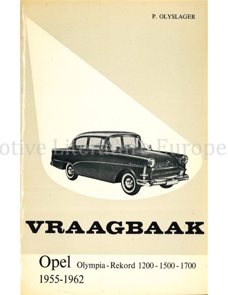 1955 - 1962 OPEL OLYMPIA-REKORD 1200 | 1500 | 1700, REPARATURANLEITUNG