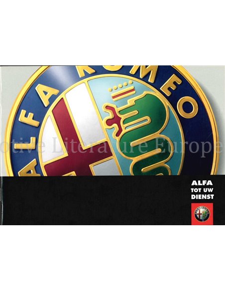 2003 ALFA ROMEO ONDERHOUDSBOEKJE FRANS