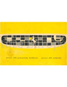 1959 FERRARI 250 GRANTURISMO BERLINETTA & 250 CALIFORNIA PROSPEKT ENGLISCH