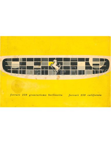 1959 FERRARI 250 GRANTURISMO BERLINETTA & 250 CALIFORNIA BROCHURE ENGELS