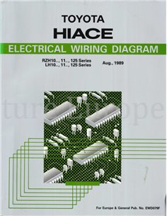 1989 TOYOTA HIACE ELECTRICAL WIRING DIAGRAM ENGLISH