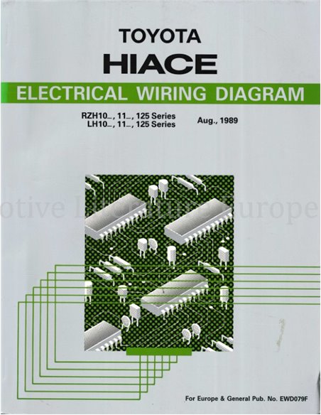 1989 TOYOTA HIACE ELECTRICAL WIRING DIAGRAM ENGLISH