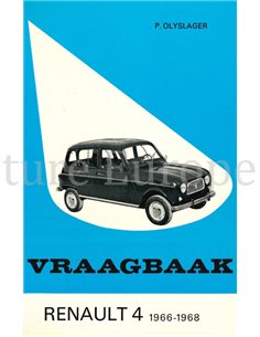 1966 - 1968 RENAULT 4 REPAIR MANUAL DUTCH
