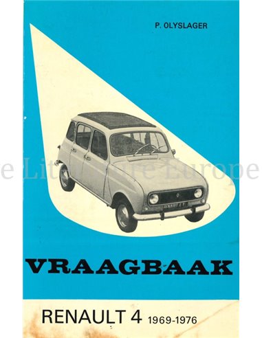 1966 - 1968 RENAULT 4 VRAAGBAAK NEDERLANDS