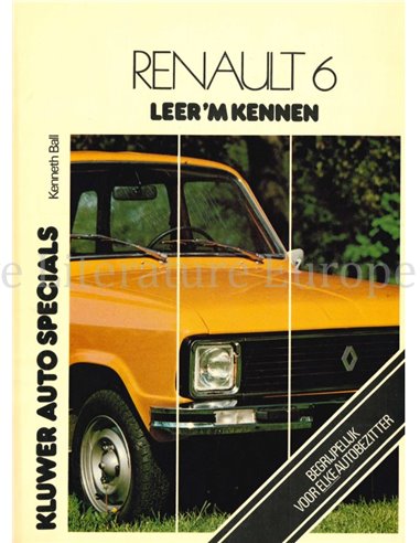 1969 - 1977 RENAULT 6 REPAIR MANUAL DUTCH