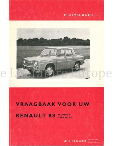 1962-1964 RENAULT R8 | FLORIDE-S | CARAVELLE VRAAGBAAK NEDERLANDS