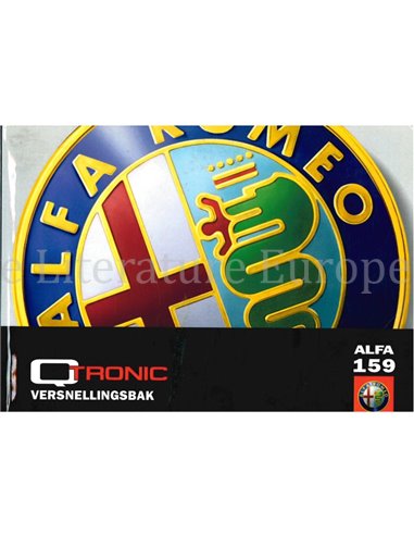 2006 ALFA ROMEO 159 QTRONIC GEAR BOX OWNERS MANUAL DUTCH