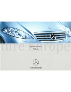 2007 MERCEDES BENZ A KLASSE BETRIEBSANLEITUNG DEUTSCH