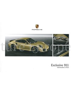 2016 PORSCHE 911 CARRERA EXCLUSIVE HARDCOVER BROCHURE DUITS