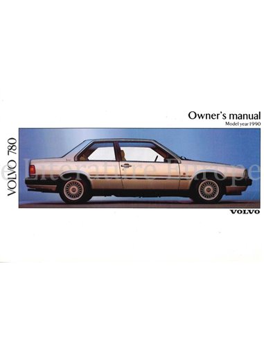 1990 VOLVO 780 OWNERS MANUAL ENGLISH 