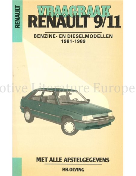 1981-1989 RENAULT 9 | 11 DIESEL VRAAGBAAK NEDERLANDS