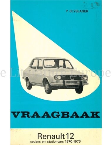 1970-1976 RENAULT 12, SEDAN | STATIONCAR  VRAAGBAAK NEDERLANDS