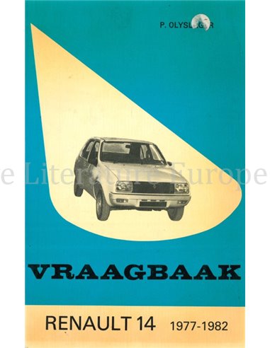1977-1982 RENAULT 14  VRAAGBAAK NEDERLANDS
