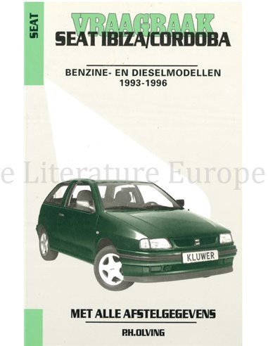 1993 - 1996 SEAT IBIZA | CORDOBA  BENZIN | DIESEL REPARATURANLEITUNG NIEDERLÄNDISCH