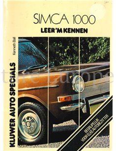 1964-1975 SIMCA 1000 REPERATURANLEITUNG NIEDERLÄNDISCH