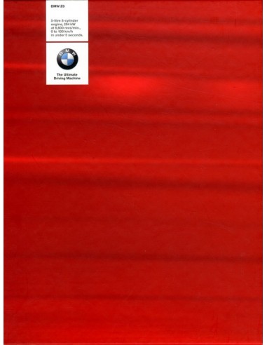 1999 BMW Z8 HARDCOVER BROCHURE ENGELS