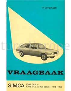 1975-1978 SIMCA 1307 GLS | S, 1308 GLS | S | GT SEDAN REPERATURANLEITUNG NIEDERLÄNDISCH