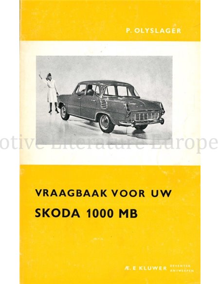 1965-1966 SKODA 1000 MB VRAAGBAAK NEDERLANDS