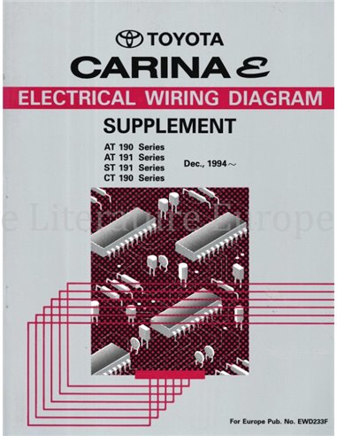 1995 TOYOTA CARINA E ELECTRISCHE (SUPPLEMENT) SCHEMA WERKPLAATSHANDBOEK MULTI