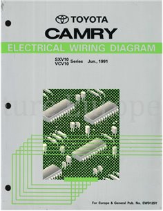 1991 TOYOTA CAMRY ELEKTRIK (ZUSATS) SCHALTPLAN MULTI