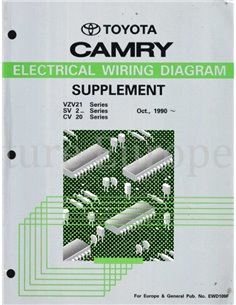 1990 TOYOTA CAMRY ELECTRISCHE SCHEMA (SUPPLEMENT) WERKPLAATSHANDBOEK MULTI