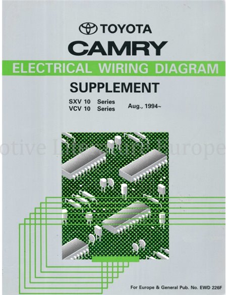 1994 TOYOTA CAMRY ELECTRISCHE SCHEMA (SUPPLEMENT) WERKPLAATSHANDBOEK MULTI