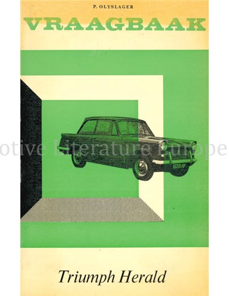 1961 - 1966 TRIUMPH HERALD REPAIR MANUAL DUTCH