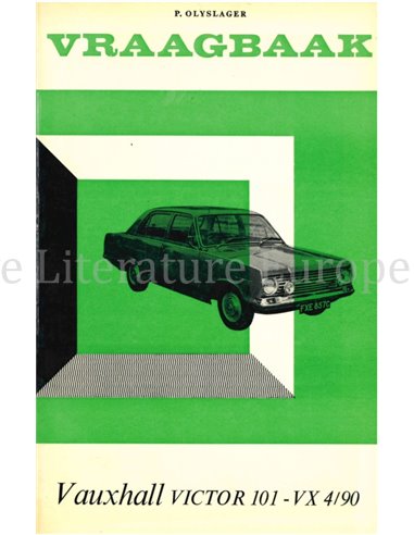 1965 - 1966 VAUXHALL VICTOR 101 - VX 4/90 VRAAGBAAK NEDERLANDS