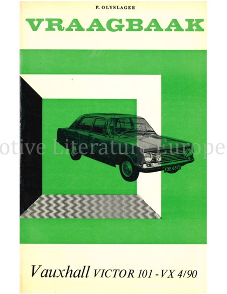 1965 - 1966 VAUXHALL VICTOR 101 - VX 4/90 REPARATURANLEITUNG NIEDERLÄNDISCH
