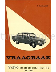 1967 - 1968 VOLVO 142 | 144 | 145 | 142 S | 144 S | 145 S  REPAIR MANUAL DUTCH
