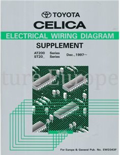 1998 TOYOTA CELICA ELECTRICAL WIRING DIAGRAM ENGLISH