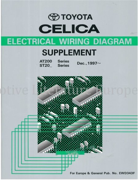1998 TOYOTA CELICA ELECTRICAL WIRING DIAGRAM ENGLISH